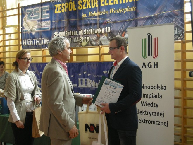 Dwaj uczniowie „Budowlanki” na podium  Olimpiady Wiedzy Elektrycznej i Elektronicznej, Materiały prasowe ZST Wodzisław Śląski